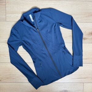 athleta | blue zip up jacket athletic top